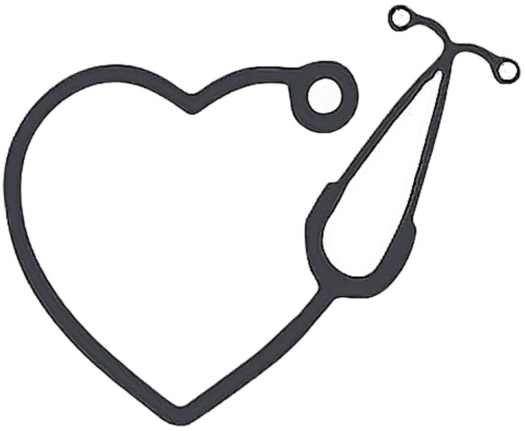 Stethoscope Heart Nursing Nurse Freetoedit - Heart Stethoscope Clip Art (1024x841)
