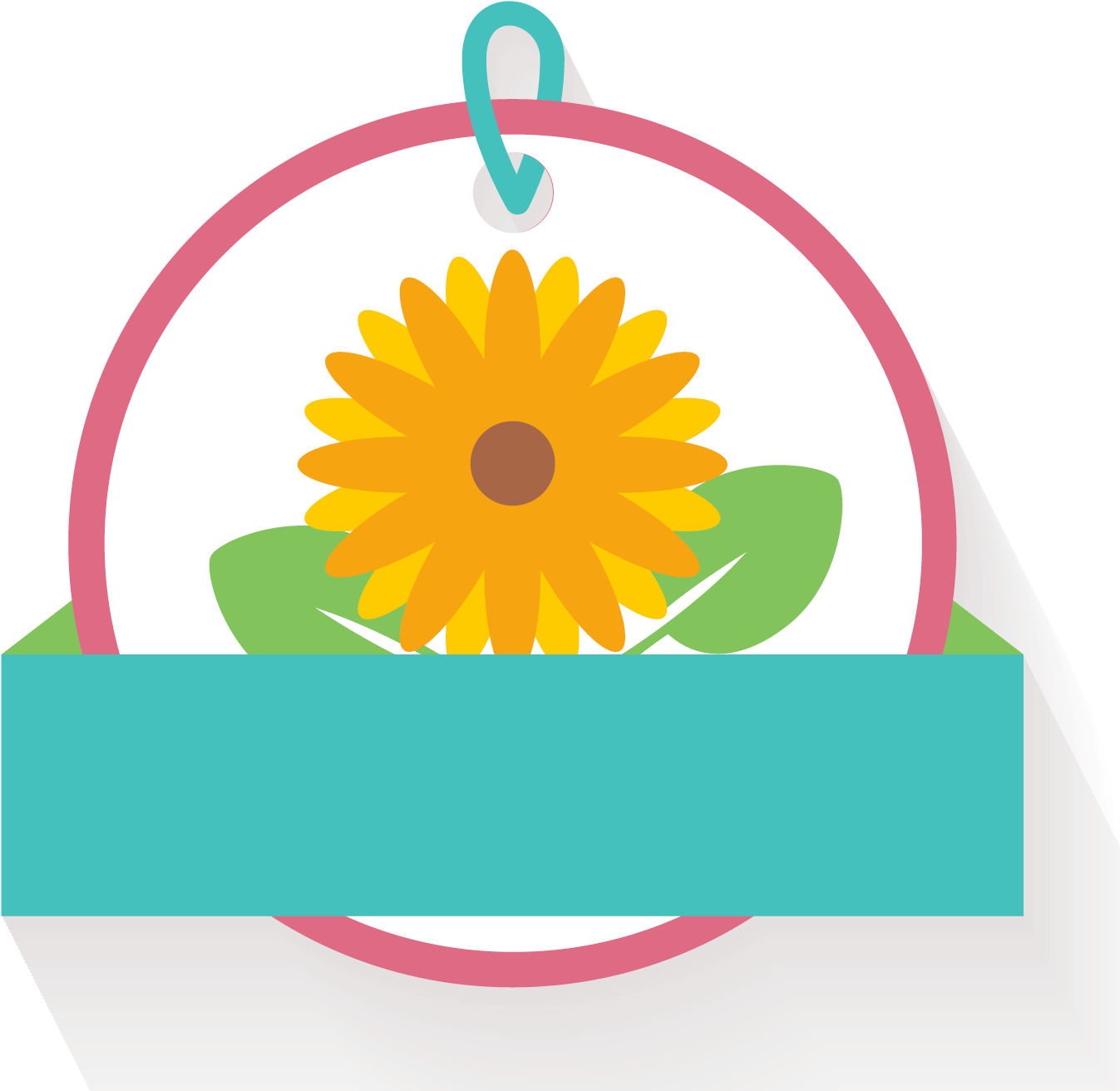 Turquoise Clipart Chrysanthemum - Tag Girassol Png (1900x1616)