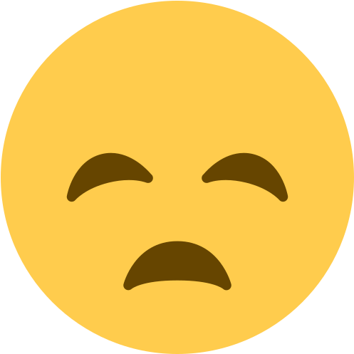 Sad Emoji, Twitter Style - 😞 Emoji (512x512)