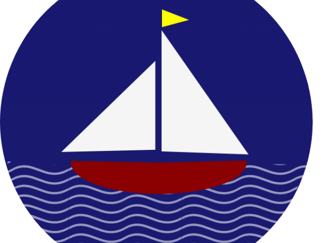 Sailboat Clipart Sail Boat - Tretford Teppich Rund (640x480)