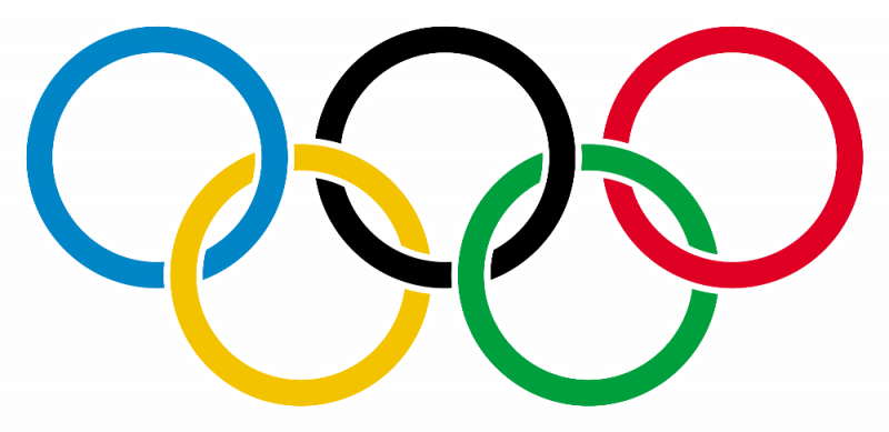 You Can Run, Swim, Pedal Or Row From This Symbol, But - Olympic Games Logo (800x389)