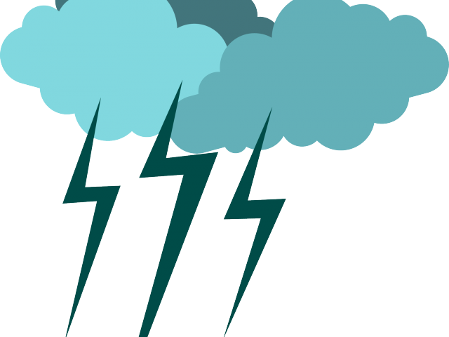 Thunder Clipart Bad Weather - Cloud (640x480)