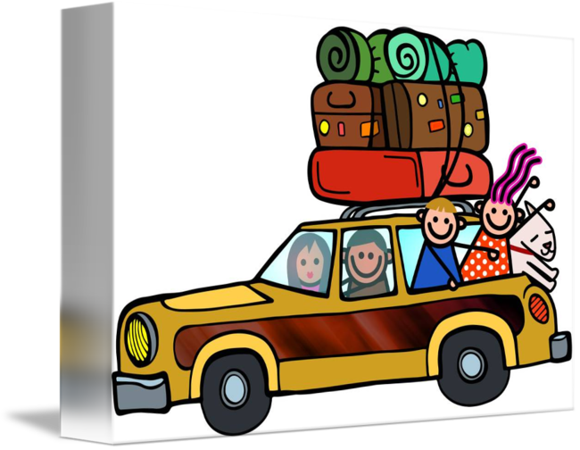 Cartoon Packed Car (650x504)