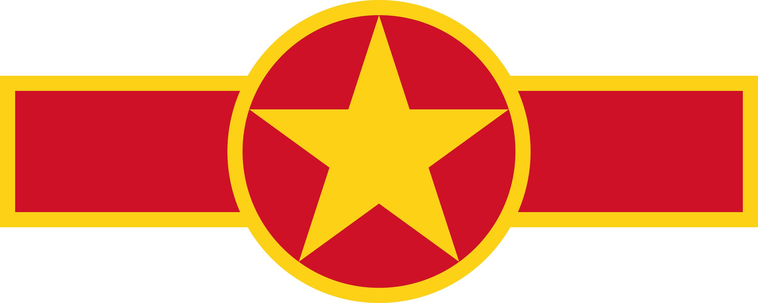 Roundel Of Vietnam - Vietnam Air Force Roundel (2500x1000)