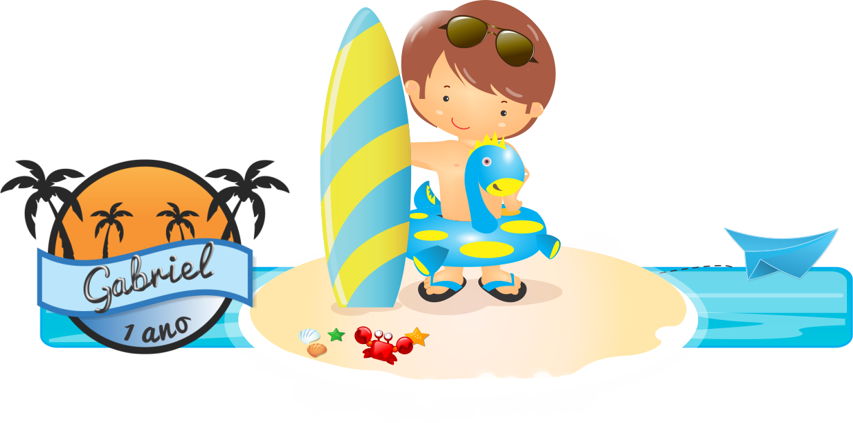 Beach Paper Convite Clip Art Surf Transprent Ⓒ - Festa Tema Praia Png (1243x616)