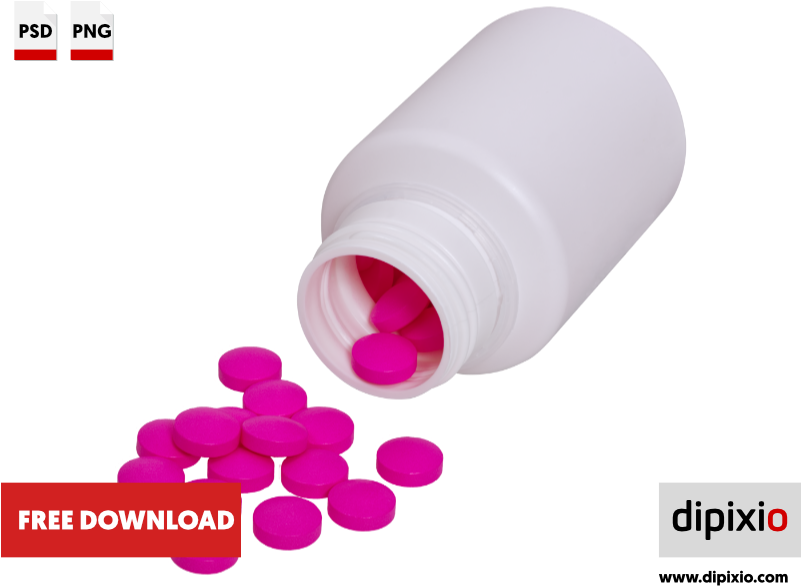 Pill Bottle Transparent Background - Photograph (800x600)