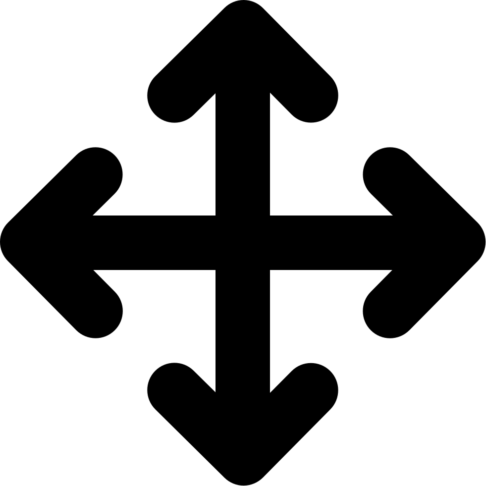 Four Grouped Arrows Button To Move Svg Png Icon Free - Move Icon Svg (981x981)