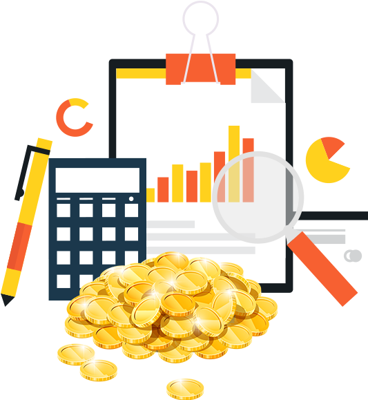 Commission Calculation In Mlm Binary Plan - Gold Coins Clip Art (567x591)
