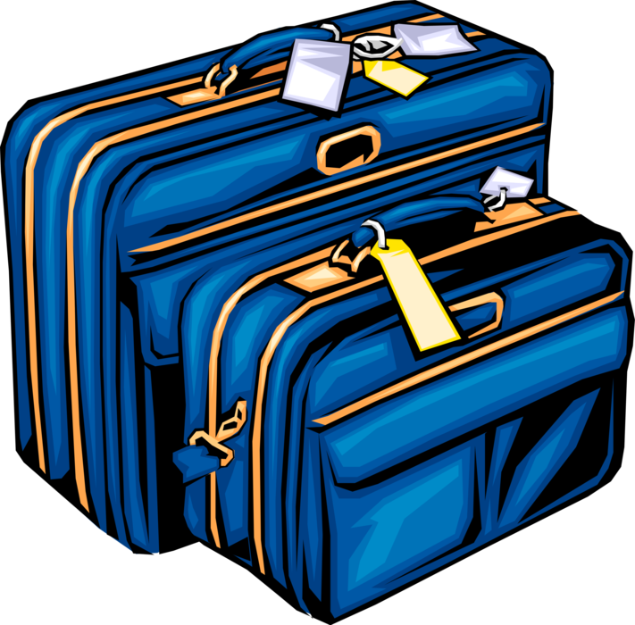 Luggage Tag Clip Art - Clipart Luggage (711x700)