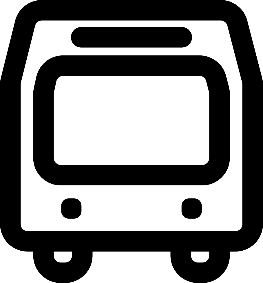 Bus Metro Or Train Outline Front Comments - Train Front Outline (908x980)