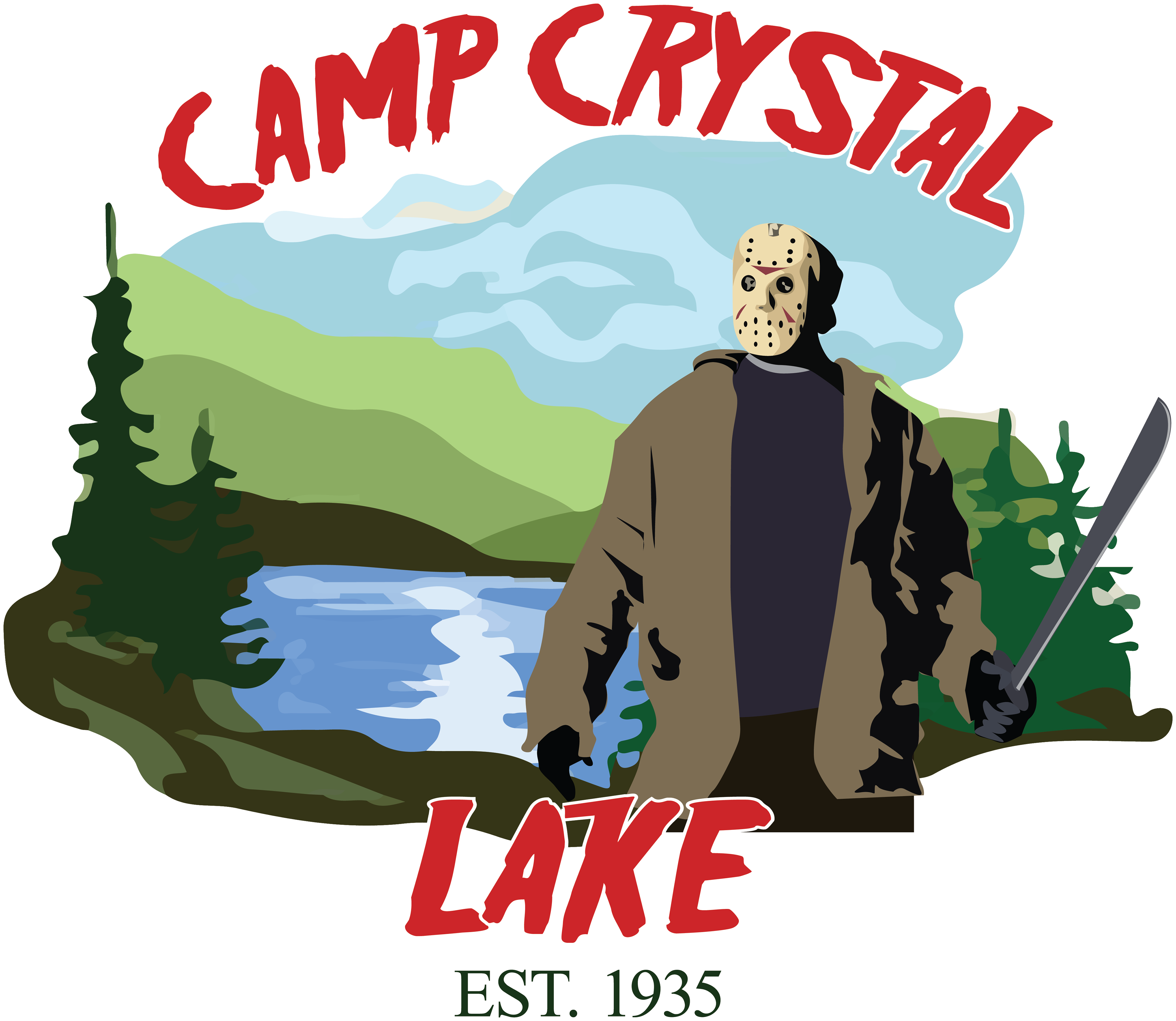 Friday The 13th T-shirt Campaign - Illustration (3840x3334)