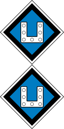 Gd 19 The Sign Standing Tale Sign Turn Current On The - Vector Graphics (256x512)