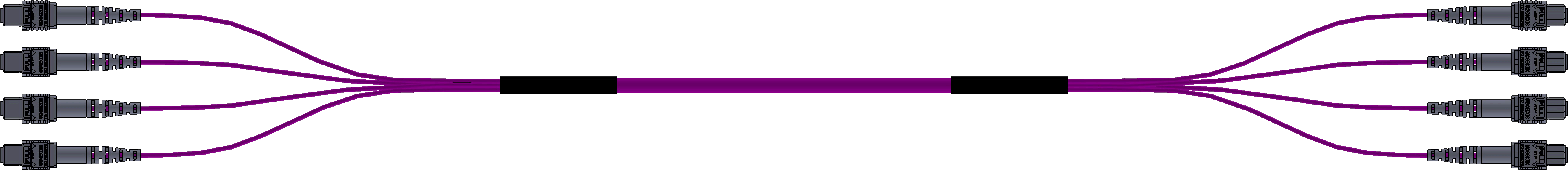 4x24mtp 96 Fiber Breakout Assembly Samm Teknoloji Fiber - 4x24mtp 96 Fiber Breakout Assembly Samm Teknoloji Fiber (5420x3000)