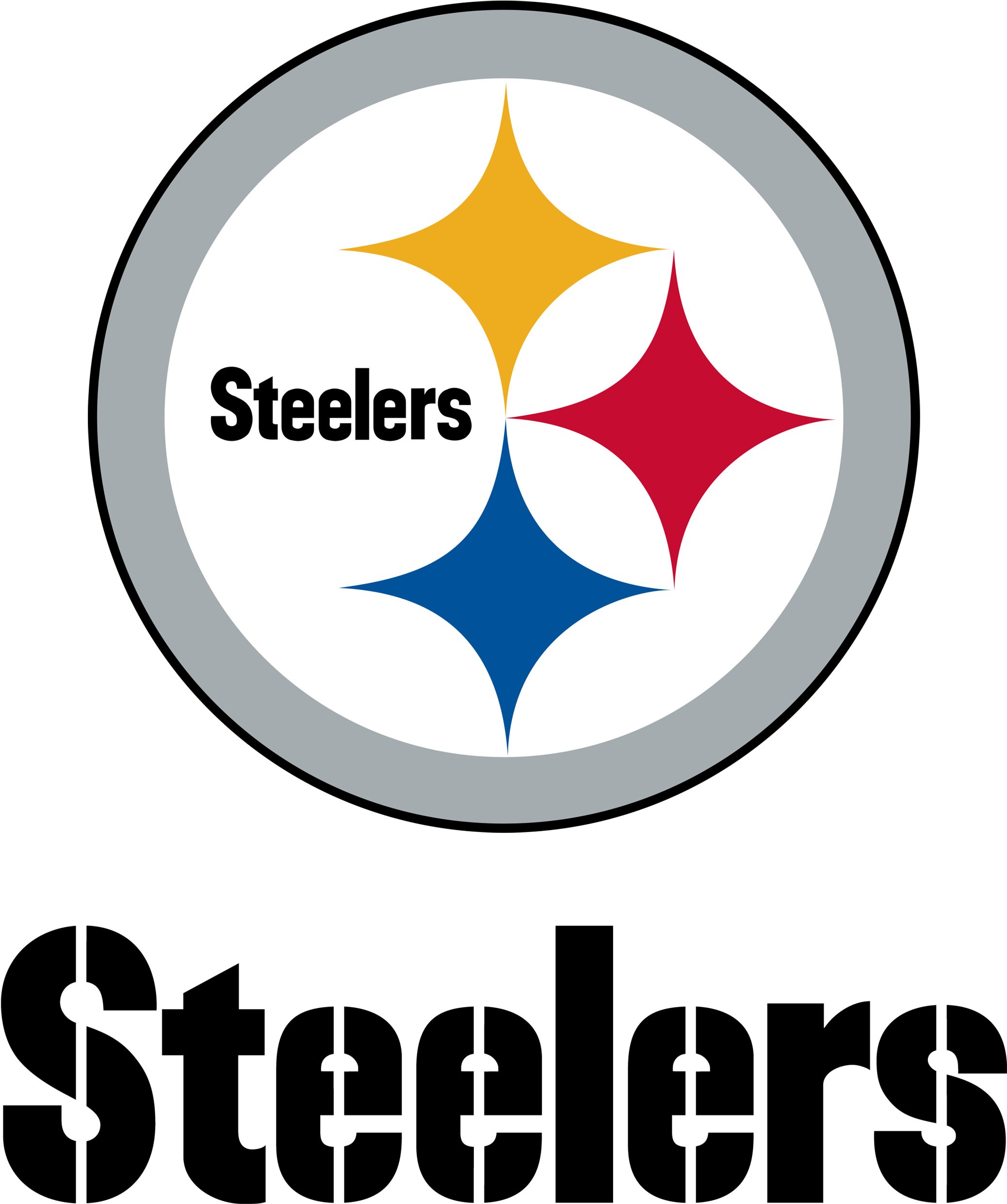 Pittsburgh Steelers Logo Png Transparent & Svg Vector - Logo Pittsburgh Steelers Football (2400x3200)