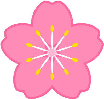 Cherry Tree Clipart Cheery Blossom - Pink Flower Symbol (640x480)
