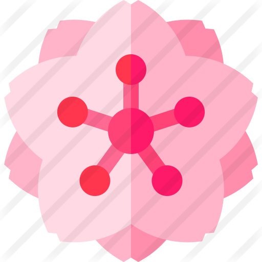 Cherry Blossom Free Icon - Circle (512x512)