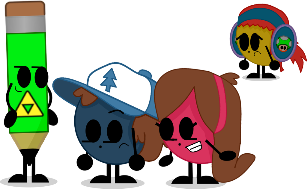 Dip And May With Hylian Pencil By Genesismasterda - Cartoon (1024x631)