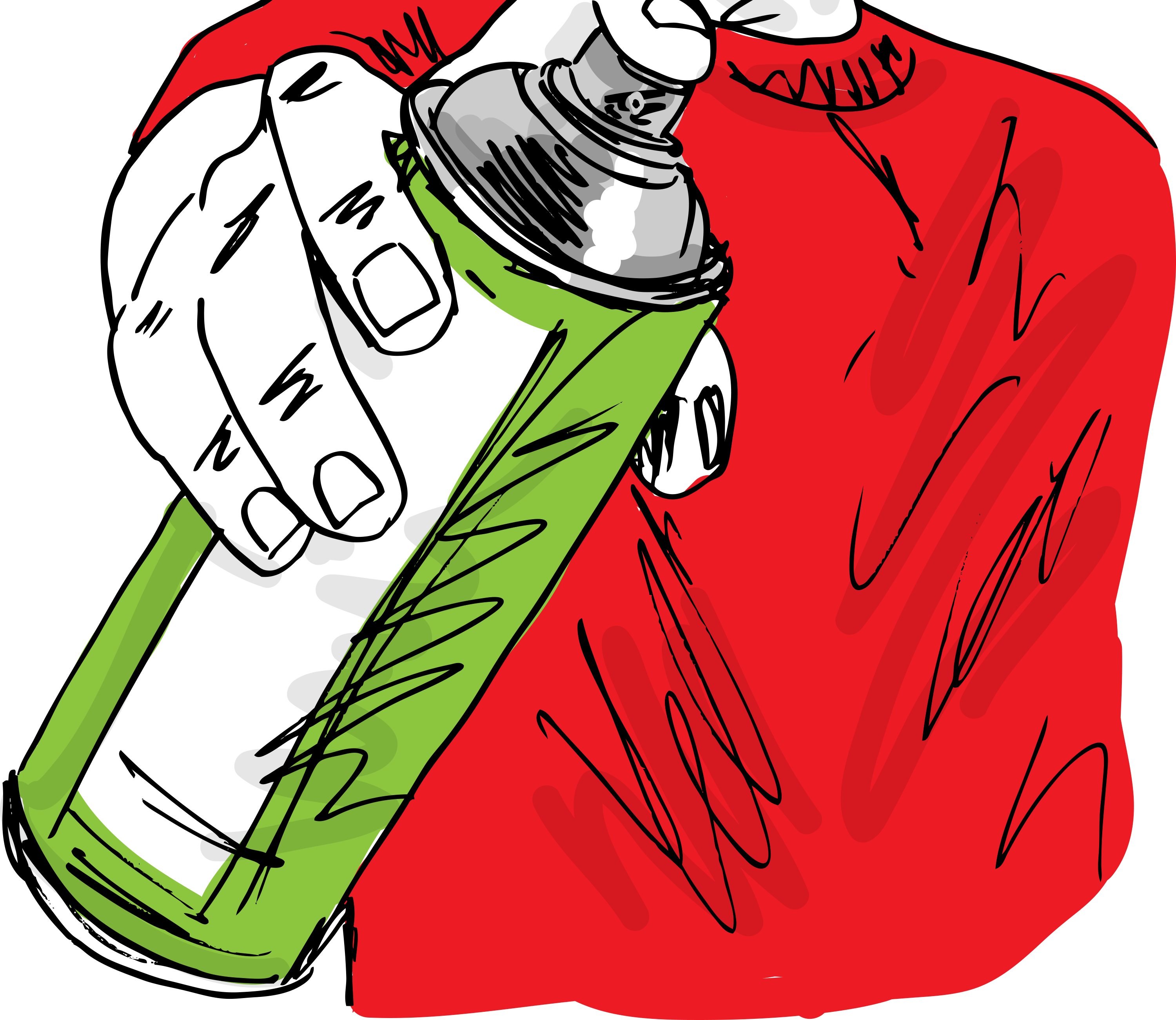 Pick Your Box - Spray De Tinta Desenho (3000x2603)