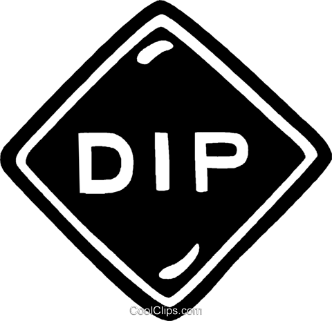 Dip Sign Royalty Free Vector Clip Art Illustration - Sign (480x465)