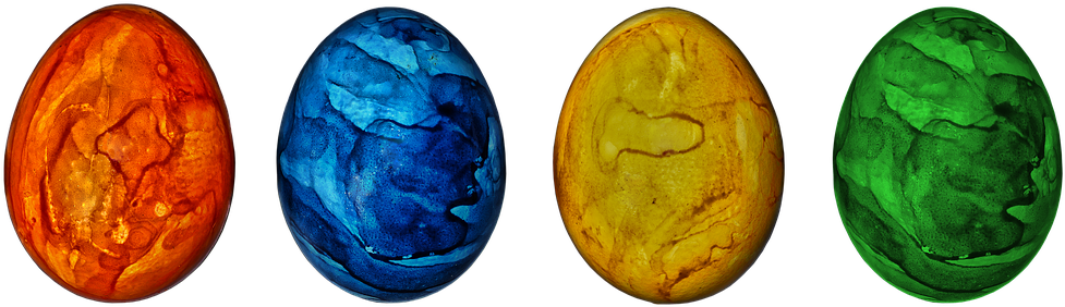 Easter Eggs, Egg, Colorful Eggs, Colored - Opal (1057x340)