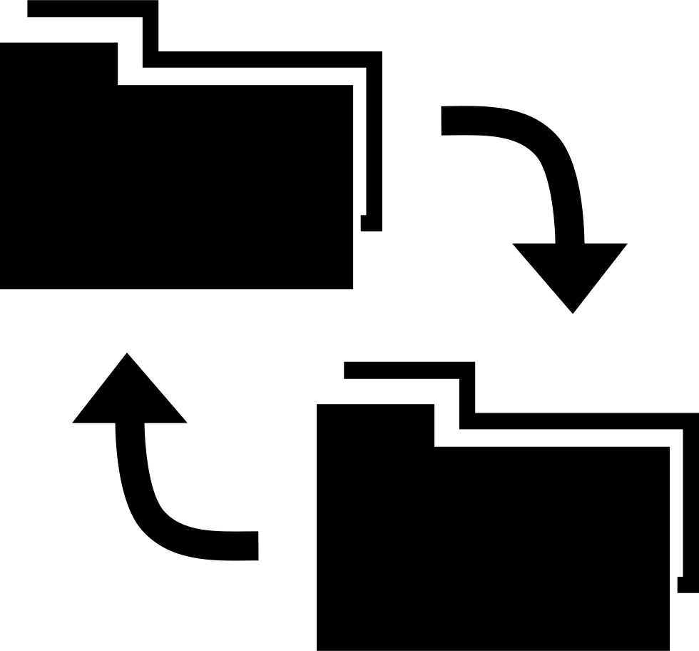 Data Exchange Interface Symbol Comments - Data Exchange Icon (980x912)