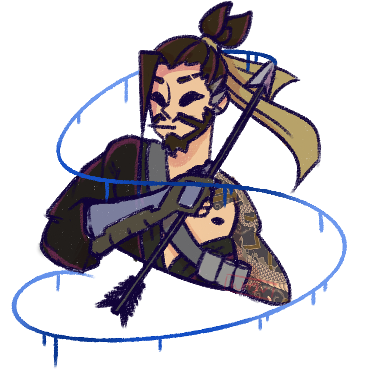 Rest In Piece Scatter - Cartoon (749x762)