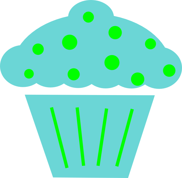 Outline Cupcake Png Clipart (600x588)