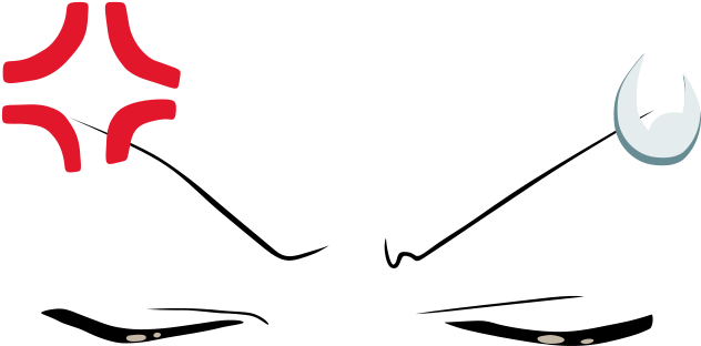 Manga Iconography - Anime Angry Face Png (720x400)