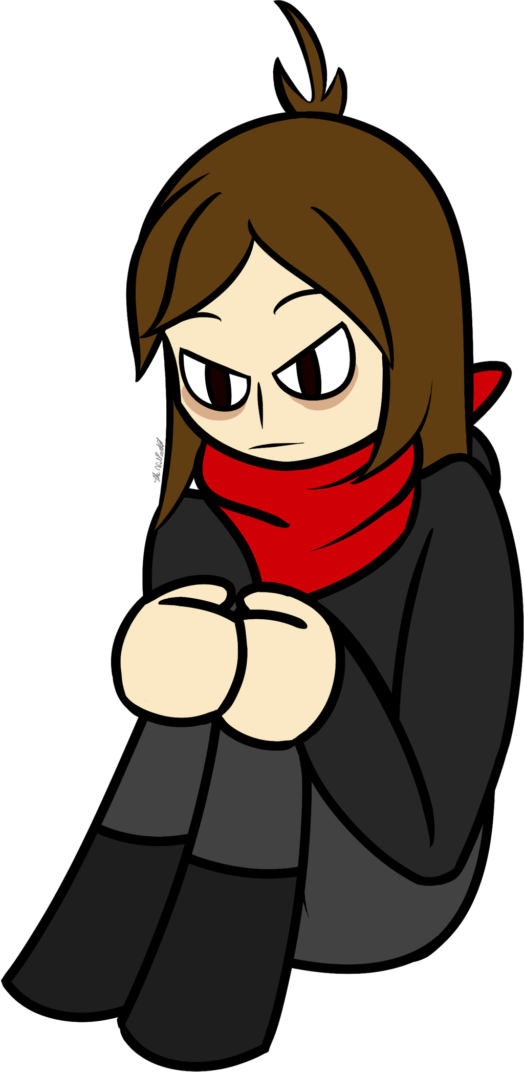 I Tried Drawing Myself By Thewipartist - Cartoon (1024x2093)