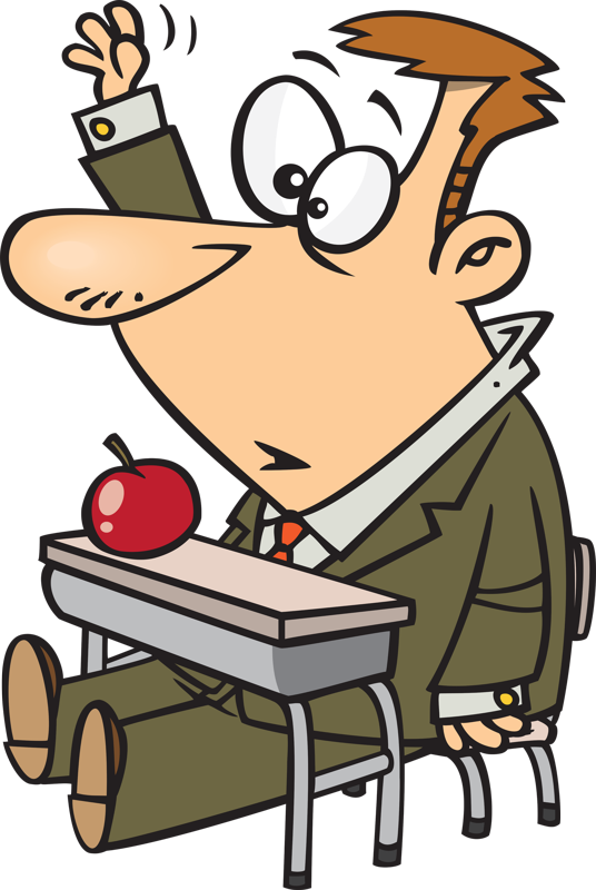 And I'm Expecting The State Of Virginia To Knock On - Student Raising Hand Drawing (536x800)