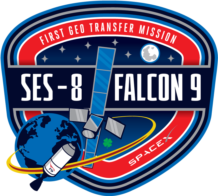 Spacex Falcon 9 V1 - Ses-8 (889x800)