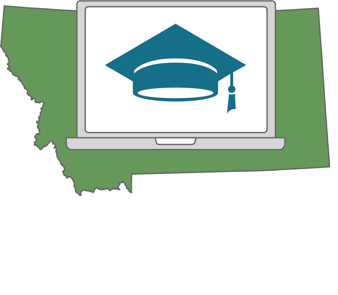 Mt Caw School Sign Up - State Of Montana Shape (1237x1072)