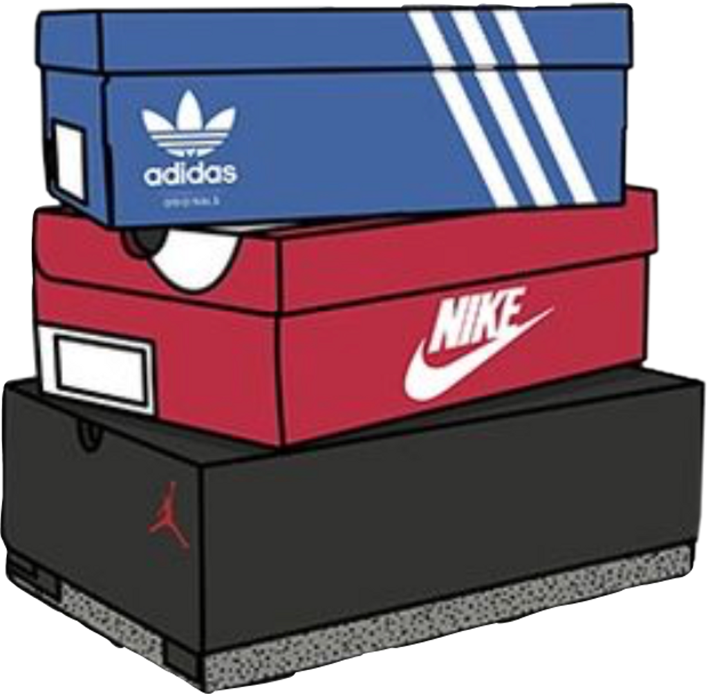 Shoe Shoes Shoeboxes Nike Adidas Jordans Boxes Box - Cartoon Nike Shoe Box (1024x1004)