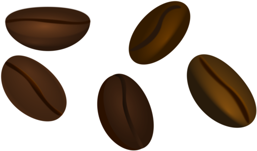 Coffee Bean Cafe Espresso - Coffee Bean Clipart Png (553x340)