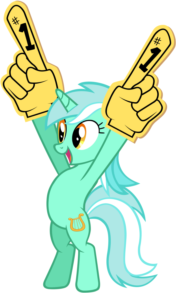 Kired25, Bipedal, Foam Finger, Lyra Heartstrings, Pony, - Mlp Lyra Standing (643x1024)
