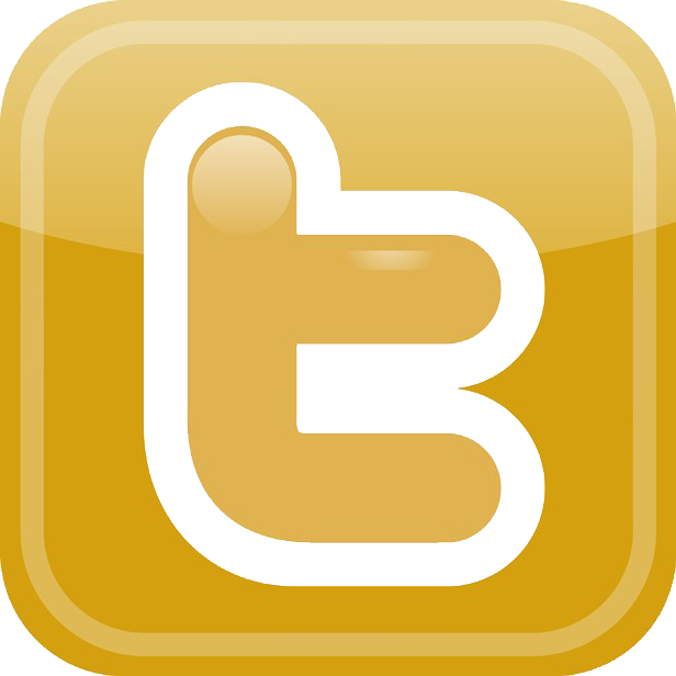 Welcome - Twitter Logo In Gold (616x616)