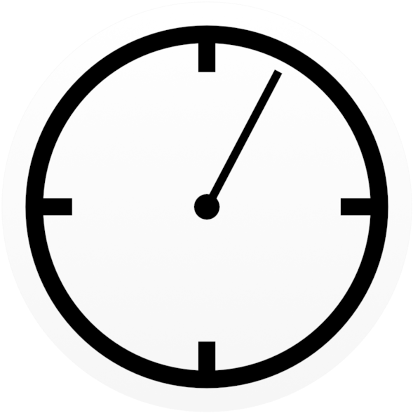Nice Timer - Stopwatch Clipart Black And White (630x630)