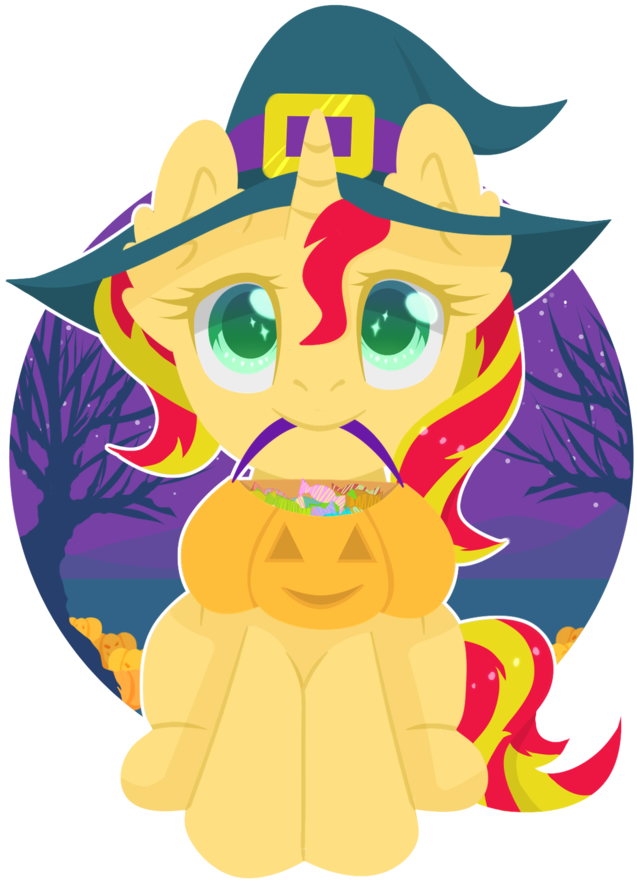 Changing To Night Clipart Halloween - Illustration (647x1024)