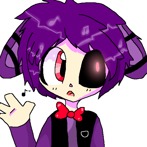 Bonnie Human Late Night Drawing By Kkumachi - Arts Fnaf Human Bonnie (500x500)