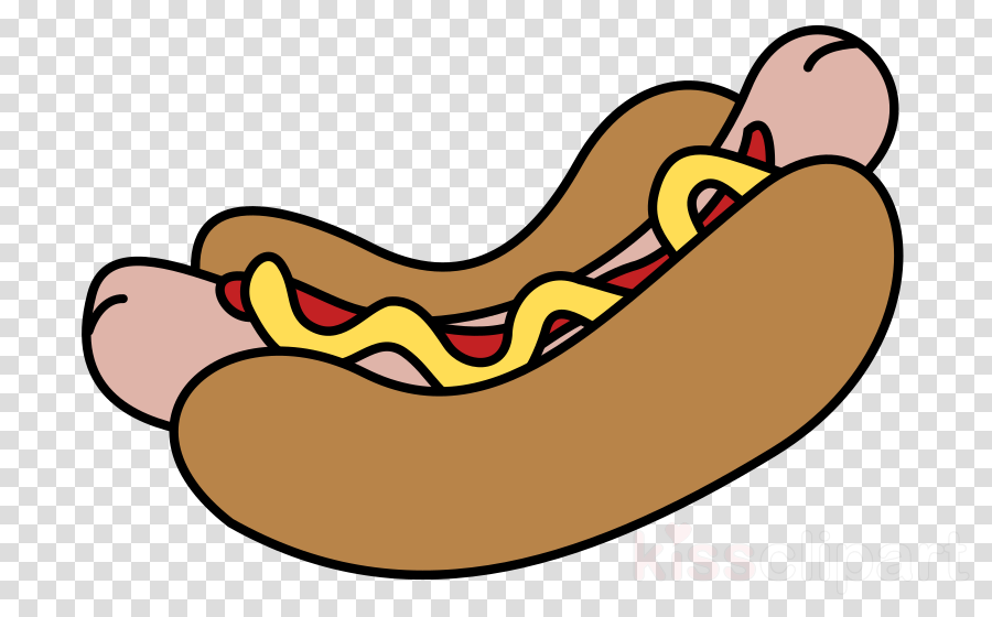 Clip Art Hotdog Clipart Hot Dog Clip Art - Banana Png Image Clipart (900x560)