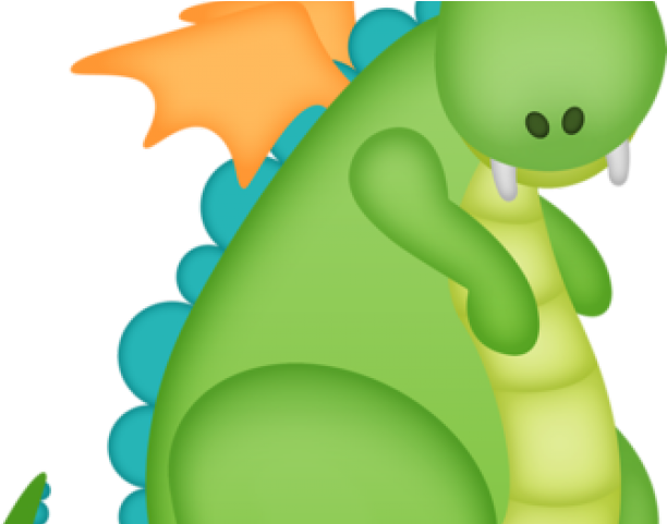 Fairytale Clipart Green Dragon - Cartoon (640x480)