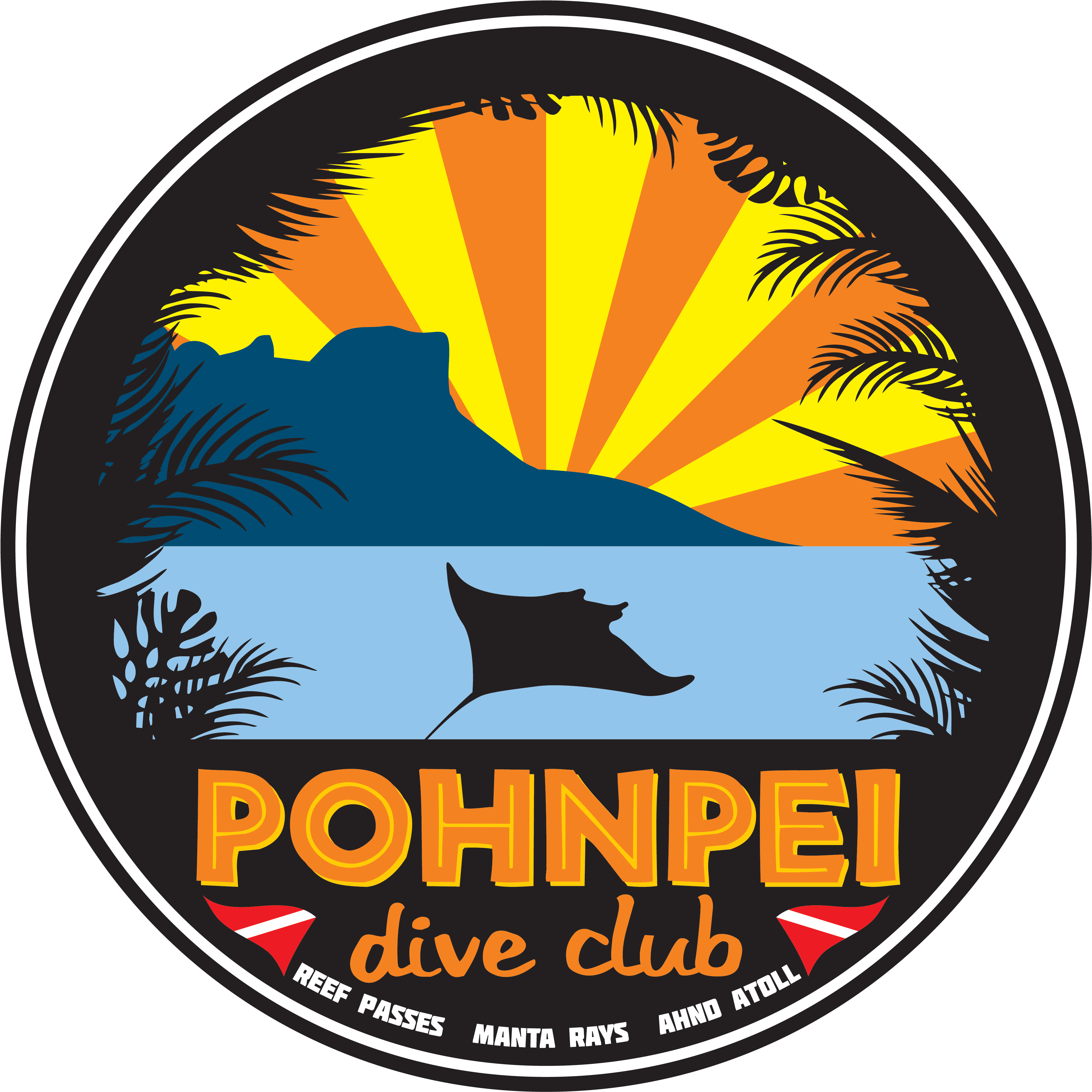 Psc Dive B Pohnpei Psclogodiveb - Circle (3875x3857)