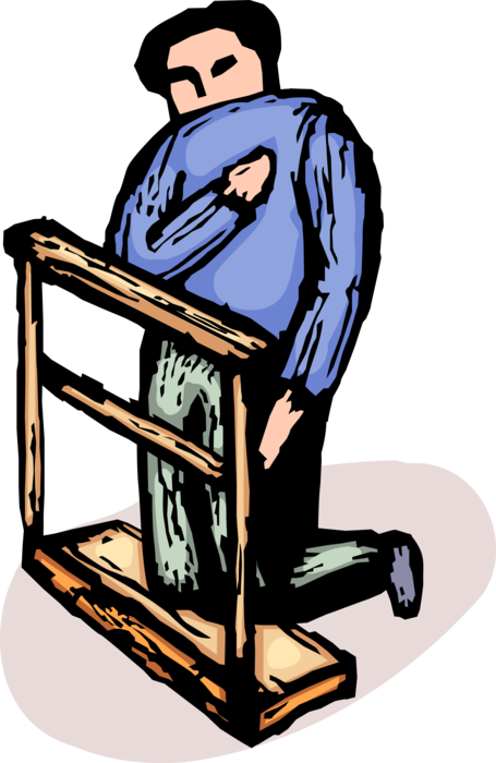 Kneels Praying In Vector Image Illustration Of - Kneels Praying In Vector Image Illustration Of (455x700)