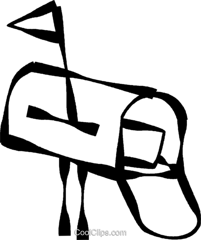 Mailbox Royalty Free Vector Clip Art Illustration - Purpose Of The Transcontinental Railroad (402x480)