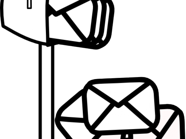 Mailbox Clipart Black And White - Openclipart (640x480)