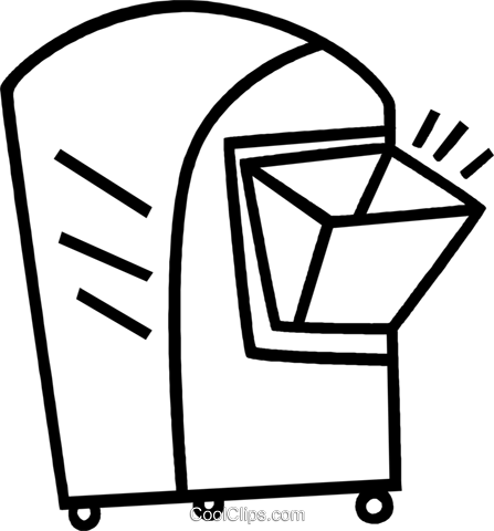 Mailbox Royalty Free Vector Clip Art Illustration - Mailbox Royalty Free Vector Clip Art Illustration (447x480)