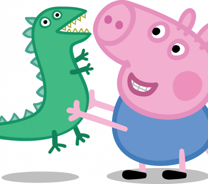 Peppa Pig Pictures To Download Free Peppa Pig Partner - Peppa Pig George With Dinosaur (678x600)