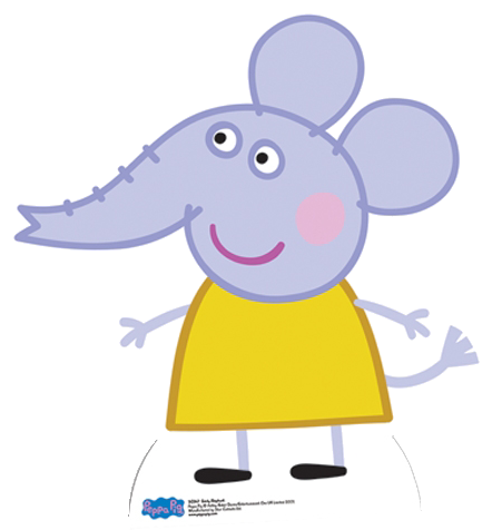 Emily Elephant Cardboard Cutout - Peppa Pig Characters Cutouts (442x476)