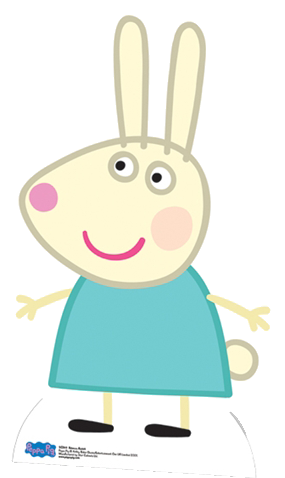 Rebecca Rabbit Cardboard Cutout - Bunny From Peppa Pig (300x500)