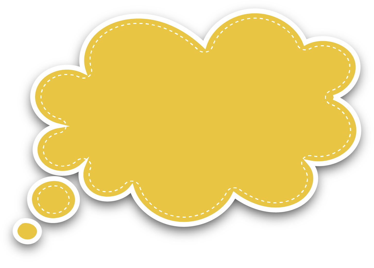Yellow Circle Fruit Pattern Cloud Bubble Dialog - Dialogue Box Vector Png (1501x1501)